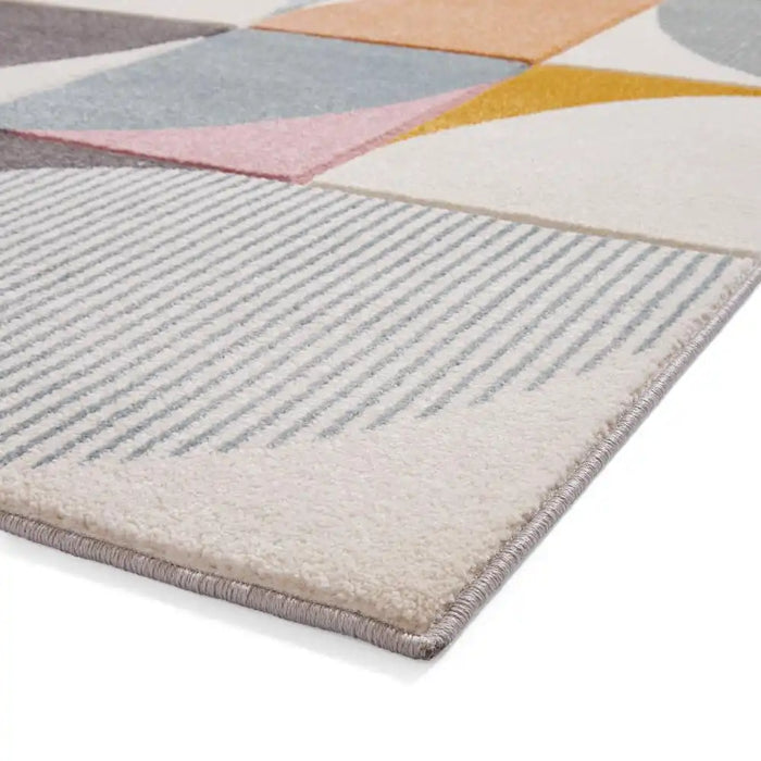 Think Rugs matrix think fe663 multi grey Multicoloured Living Room  Rug.