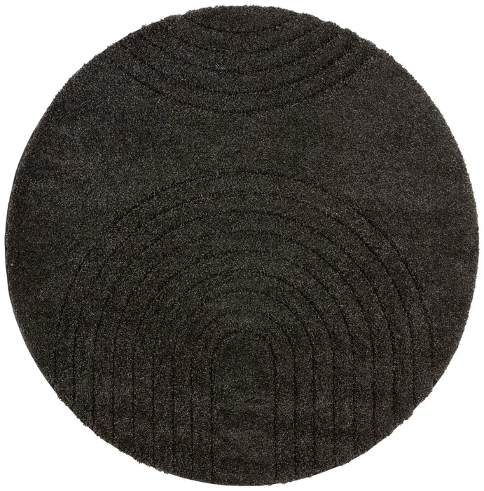 Mint Rugs norwalk fergus dark grey Grey Living Room Geometric Rug.