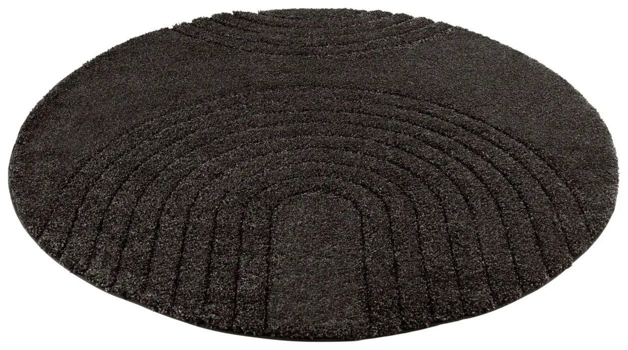 Mint Rugs norwalk fergus dark grey Grey Living Room Geometric Rug.