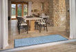 Turtle Mat turtle designs 5 flowerfields blue Blue Kitchen  Doormat Rug.