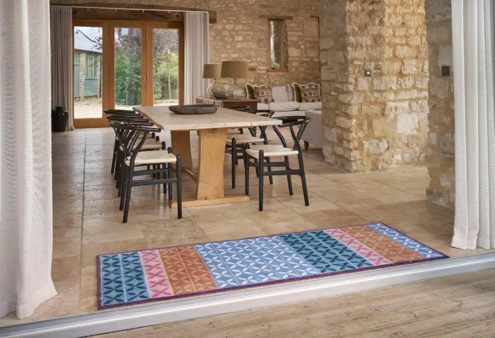 Turtle Mat turtle designs 5 flowerfields painterly Multicoloured Kitchen  Doormat Rug.