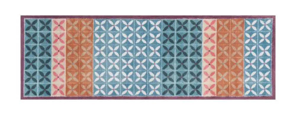 Turtle Mat turtle designs 5 flowerfields painterly Multicoloured Kitchen  Doormat Rug.