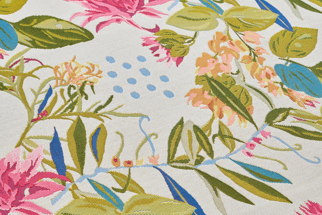 Hanse Home flair flowers and leaves Multicoloured, Cream Living Room Floral Rug.