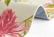 Hanse Home flair flowers and leaves Multicoloured, Cream Living Room Floral Rug.