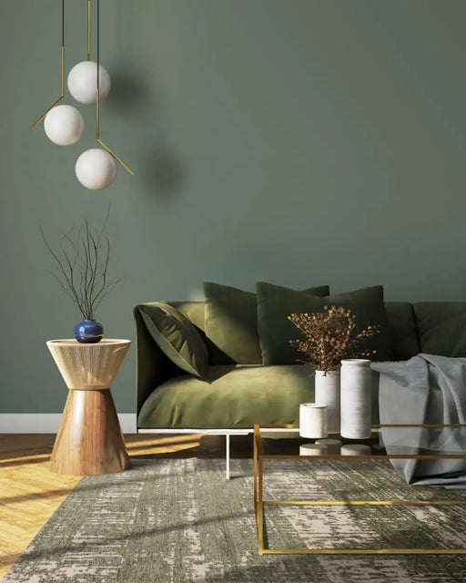 Asiatic beau forrest green Green Living Room Flat Weave Rug.