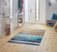 Wash + Dry decor frerik Blue, Beige, Multicoloured Living Room Washable Rug.