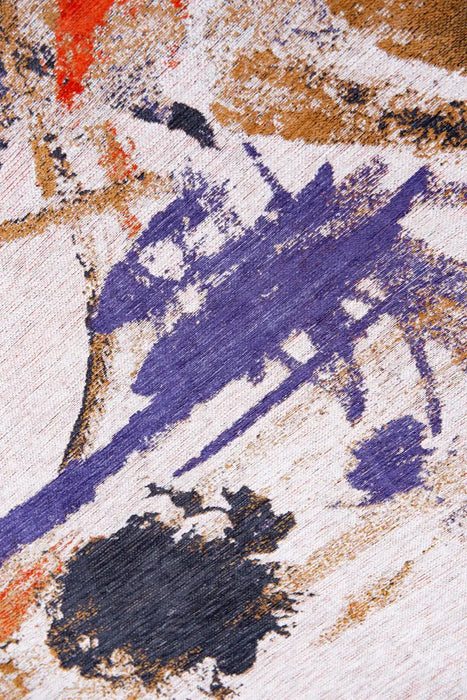 Louis de Poortere fresque fresque purple game Purple, Multicoloured Living Room  Rug.