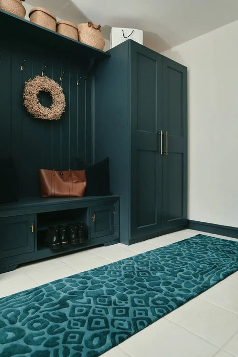 Woven Edge woven edge runners fusion d green Green Living Room Wool Rug.