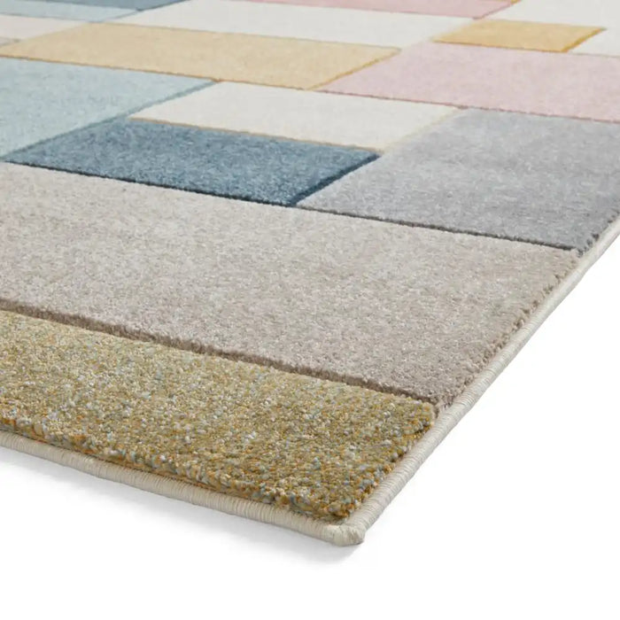 Think Rugs matrix think g0561 multi Multicoloured Living Room  Rug.