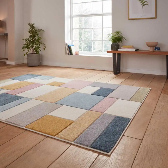 Think Rugs matrix think g0561 multi Multicoloured Living Room  Rug.