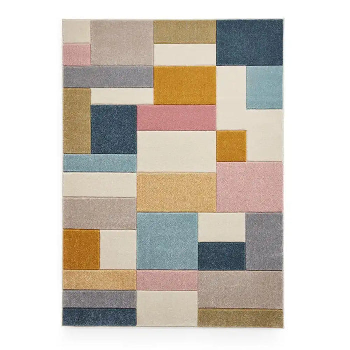 Think Rugs matrix think g0561 multi Multicoloured Living Room  Rug.