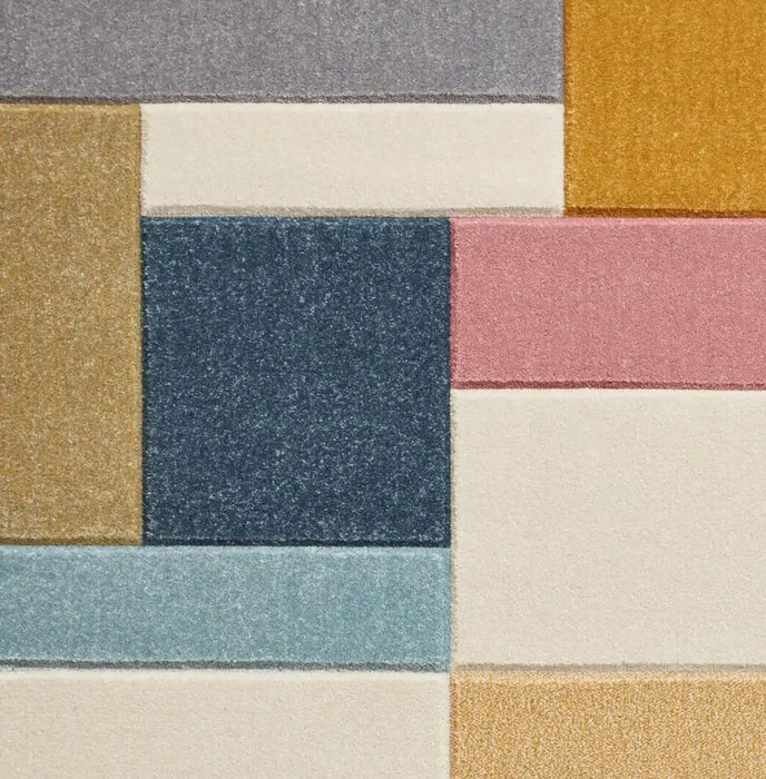 Think Rugs matrix think g0561 multi Multicoloured Living Room  Rug.