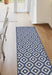 Homemaker county indoor outdoor geneva navy Blue, Navy Outdoor  Geometric Rug.