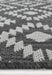 Homemaker county indoor outdoor geneva silver Grey Outdoor  Geometric Rug.