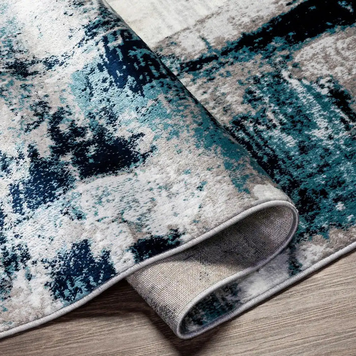 Surya wnl giulia 2309 blue Blue Living Room  Rug.