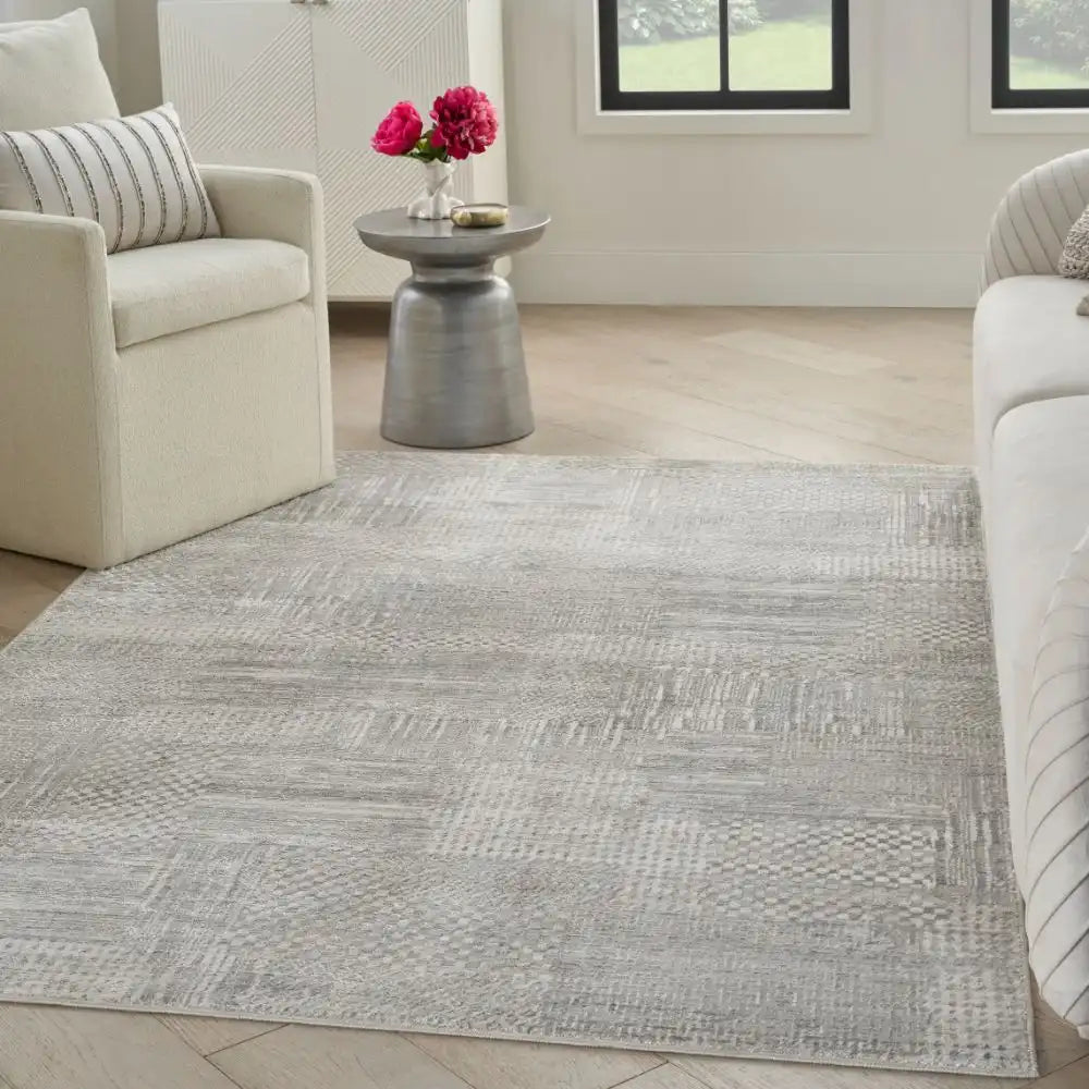Glitz Nourison GLZ 09 Silver Grey Rugs - Buy GLZ 09 Silver Grey Rugs ...