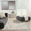 Nourison glitz glz02 ivory grey Grey, Ivory Living Room Geometric Rug.