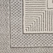 Nourison glitz glz07 silver Grey Living Room Geometric Rug.