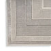 Nourison glitz glz07 silver Grey Living Room Geometric Rug.
