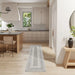 Nourison glitz glz07 silver Grey Living Room Geometric Rug.