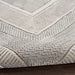 Nourison glitz glz07 silver Grey Living Room Geometric Rug.