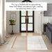 Nourison glitz glz08 ivory cream Ivory, Cream Living Room Geometric Rug.