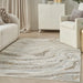 Nourison glitz glz22 grey gold Grey, Yellow Living Room Geometric Rug.