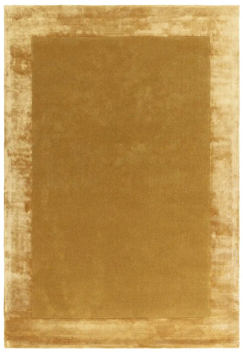 Asiatic ascot gold Yellow Living Room Wool Rug.