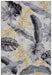 Hanse Home flair gold leaves Grey, Yellow Living Room Floral Rug.