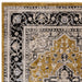Asiatic sovereign gold medallion 03 Grey, Yellow Living Room Flat Weave Rug.