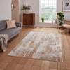 Think Rugs apollo gr579 bronze grey Grey, Beige, Orange Living Room  Rug.