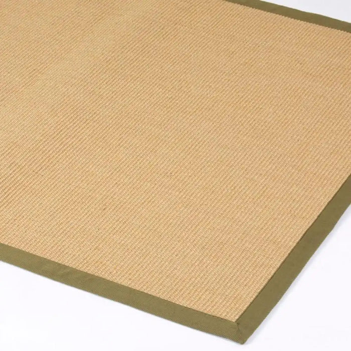 Esselle swinton sisal jute boucle green border Beige Living Room Natural Fibre Rug.