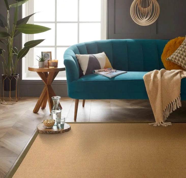 Swinton Sisal Jute Boucle Green Border Rugs - Buy Green Border Rugs ...