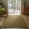 Esselle ancoats green Green, Multicoloured Living Room Natural Fibre Rug.