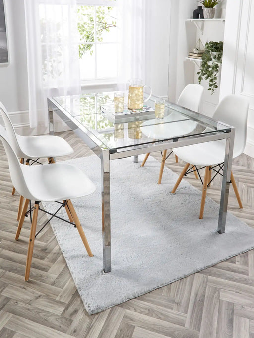 Origins washable faux fur grey faux Grey Living Room Shaggy Rug.