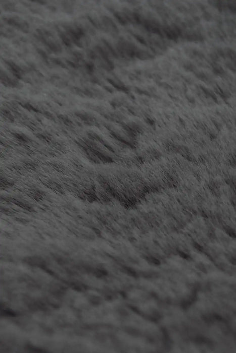Homemaker luxury faux fur grey Grey Living Room Shaggy Rug.