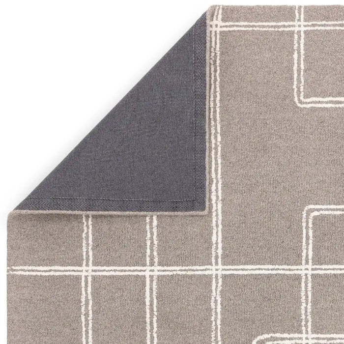 Asiatic ada grey Grey Living Room Wool Rug.