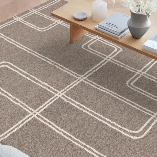 Asiatic ada grey Grey Living Room Wool Rug.