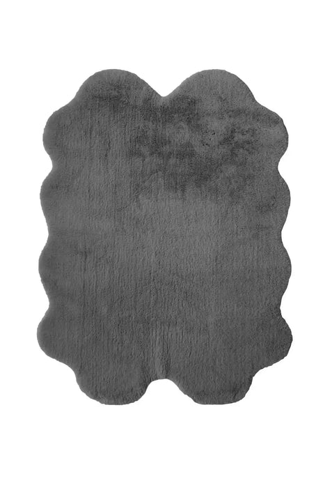 Homemaker luxury faux fur grey Grey Living Room Shaggy Rug.