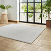 Think Rugs bay washable grey Grey Living Room Shaggy Rug.