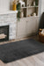 Homemaker luxury faux fur grey Grey Living Room Shaggy Rug.