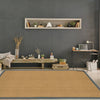 Likewise Matting herringbone coir grey Beige Living Room  Rug.