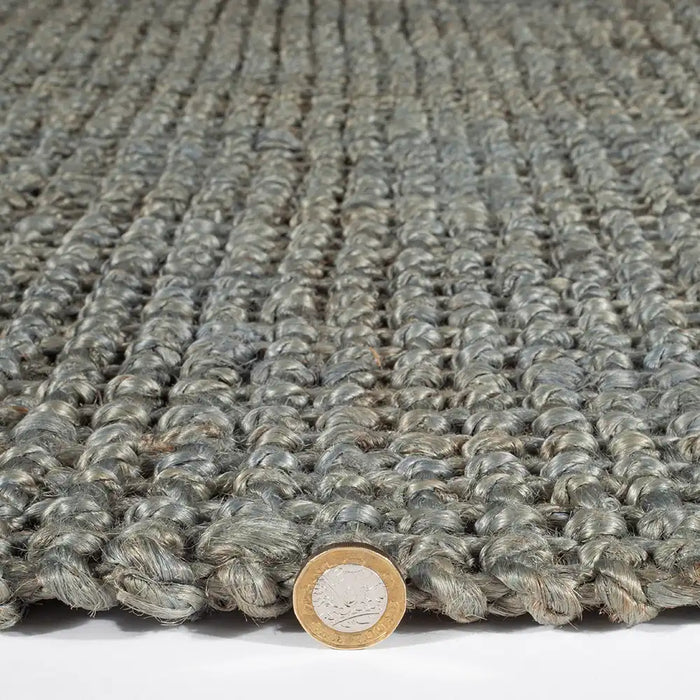 Esselle whitefield boucle grey Grey Living Room Natural Fibre Rug.