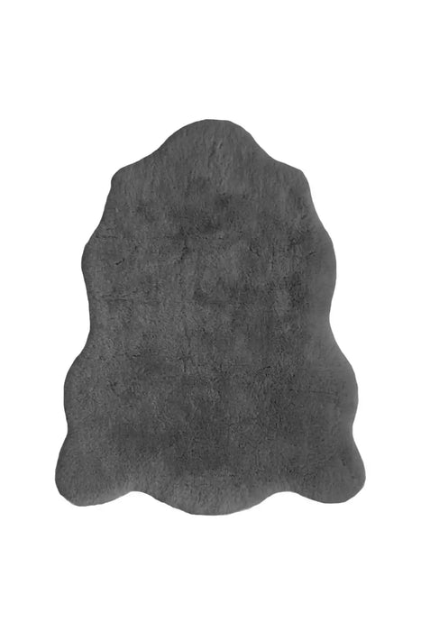 Homemaker luxury faux fur grey Grey Living Room Shaggy Rug.