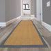 Likewise Matting herringbone coir grey Beige Living Room  Rug.