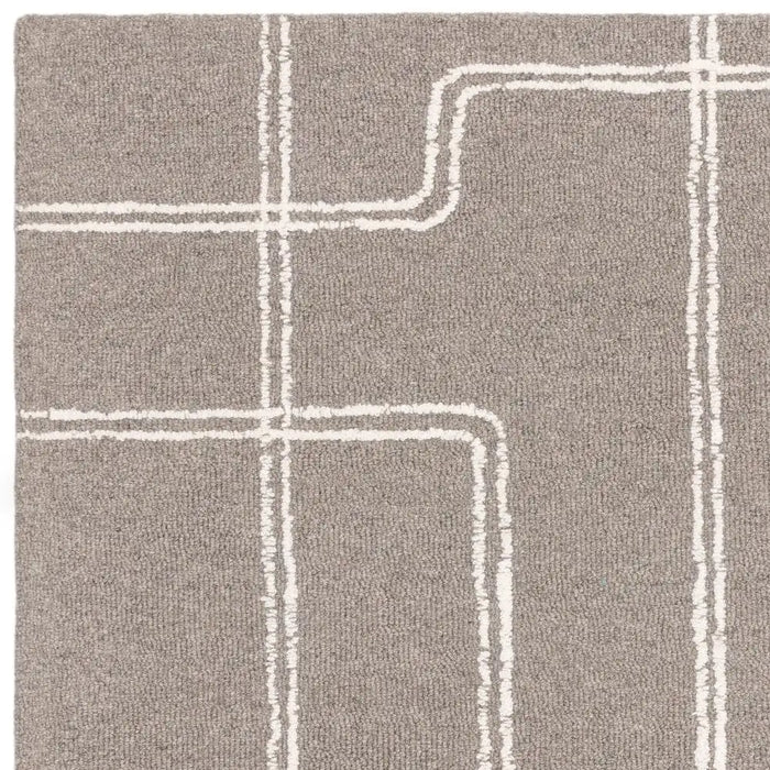Asiatic ada grey Grey Living Room Wool Rug.