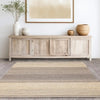Asiatic cedar grey natural Grey, Beige Living Room Natural Fibre Rug.