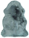 Likewise Matting luxury faux fur grey tip Grey Living Room Shaggy Rug.