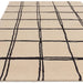 Asiatic albany asiatic grid monochrome Black, Ivory Living Room Geometric Rug.