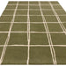 Asiatic albany asiatic grid olive Green Living Room Geometric Rug.